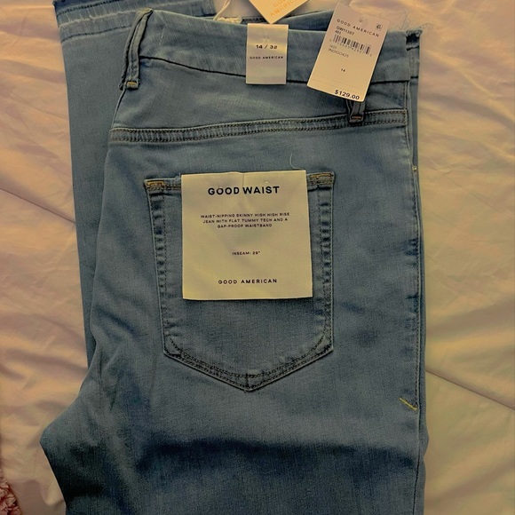 Good American Jeans brand new size 14 “Good waist skinny jeans” - Picture 2 of 3